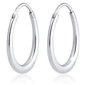 Elli - Geo Basic Trend - Ovale Creolen - Sterling Zilver - 23 mm