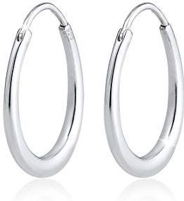 Elli - Geo Basic Trend - Ovale Creolen - Sterling Zilver - 23 mm