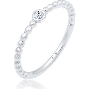 Elli DIAMONDS Verlobungsring »Verlobungsring Geo Kugeln Diamant (0.03ct) 925 Sterling Silber«
