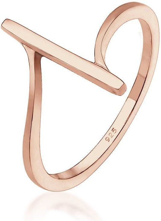 Elli - Ring - 925 Sterling Zilver - Dames - Geo Shapes Cool Basis Minimaal