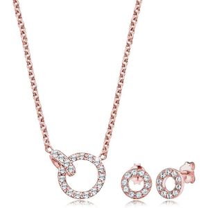 Elli - Kette Stecker Geo Kristalle 925 Silber Schmuck-Set 1 ct Damen (84.99 € / 1 ct)