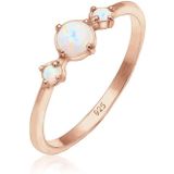 Elli - Trend Bandring Trio Geo Vintage Opale 925 Silber Ringe 1 ct Damen (50.99 € / 1 ct)