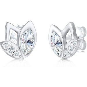 Elli - Elli Kolczyki Stecker Blume Kristalle 925er Silber Ohrringe 1 ct Damen (31.99 € / 1 ct)