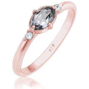 Elli - Ring - Dames - 925 Sterling Zilver - Met Swarovski Kristallen