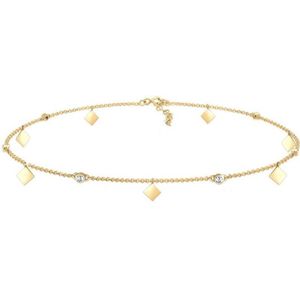 Elli - Choker Solitär Kristalle 925 Silber Ketten 1 ct Damen (79.99 € / 1 ct)