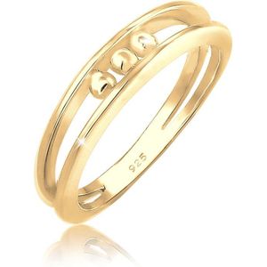 Elli - Bandring Kugeln Geo Look Basic Zart 925er Silber Ringe 1 ct Damen (59.99 € / 1 ct)
