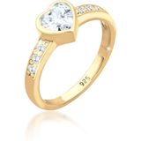 Elli - Herz Symbol Verlobung Zirkonia 925 Sterling Silber Ringe 1 ct Damen (50.99 € / 1 ct)