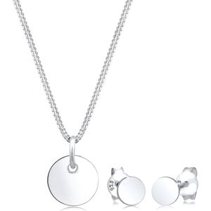 Elli - Sieradenset Cross Geo Basic - 925 Sterling Zilver - Zilver
