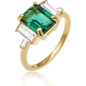 Elli PREMIUM Dames Ring Dames Betoverend met Kwarts en Topaas in 925 Sterling Zilver