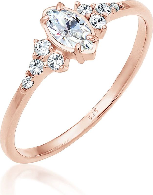 Elli - Elli Ring Marquise Kristalle Valentin 925 Silber Ringe 1 ct Damen (42.49 € / 1 ct)