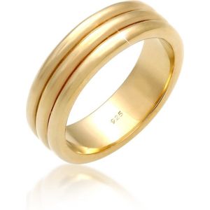 Elli PREMIUM Dames Ring Dames Band Koppel Huwelijksceremonie Basic Minimaal Elegant van 925 Sterling Zilver