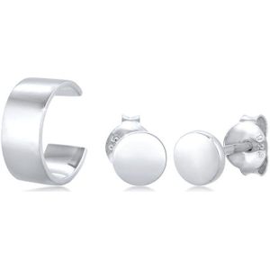 Elli - 2er Set Single Earcuff Trend Blogger 925 Silber Ohrringe 1 ct Damen (49.99 € / 1 ct)
