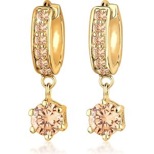 Elli - Creolen Zirkonia Elegant Funkelnd 925 Silber 1 ct Damen (79.99 € / 1 ct)
