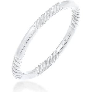 Elli - Basic Stacking Bandring Modern Gedreht 925 Silber Ringe 1 ct Damen (39.99 € / 1 ct)