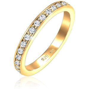 Elli damesring 925 zilver 28 kristal 62 Goud 32020151