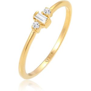 Elli PREMIUM Dames Ring Elli PREMIUM Ring Dames Solitaire Verloving Filigraan met Topaas in 925 sterling zilver verguld