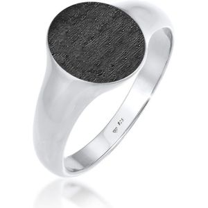 KUZZOI - Heren Zegelring - Mat - 925 Sterling Zilver - Robuust