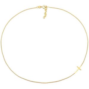 Elli - Choker Kreuz Religion 925 Sterling Silber Ketten 1 ct Damen (42.49 € / 1 ct)