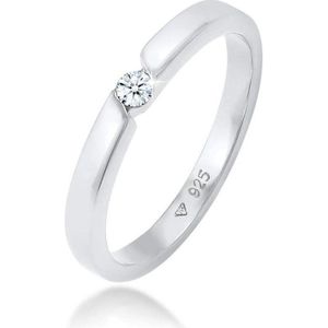 Elli DIAMONDS Diamantring Verlobungsring Diamant (0.06 ct) 925 Silber