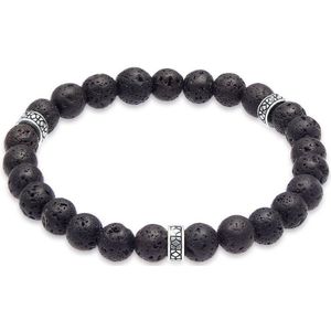 KUZZOI - Herren Lava Schwarz Vintage 925 Silber Oxidiert Herrenschmuck 1 ct (69.99 € / 1 ct)