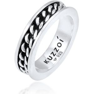 KUZZOI - Herren Bandring Panzer Design Trend 925 Silber Herrenschmuck 1 ct (89.99 € / 1 ct)