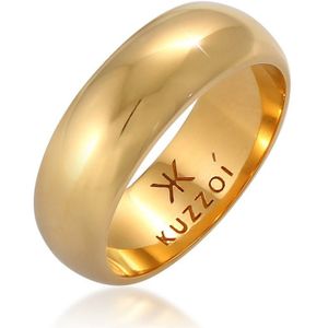 KUZZOI - Herren Bandring Basic Breit Glatt Rund 925 Silber Ringe 1 ct (79.99 € / 1 ct)