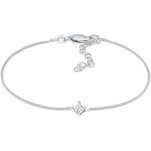 Elli DIAMONDS - Solitär Viereck Diamant (0.1 ct.) 925 Silber Armbänder & Armreife Damen (280.49 € / 1 ct)
