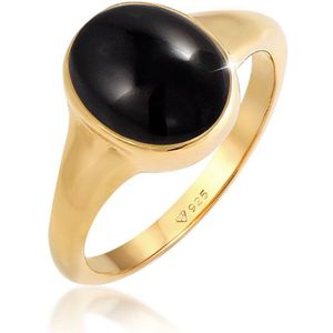 Elli - Siegelring Onyx Oval klassik 925 Silber Ringe 1 ct Damen (69.99 € / 1 ct)