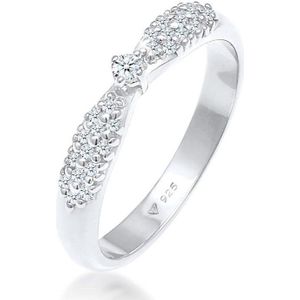 Elli DIAMONDS - Verlobung Glamour Diamant (0.16 ct) 925 Silber Ringe 1 ct Damen (299.99 € / 1 ct)