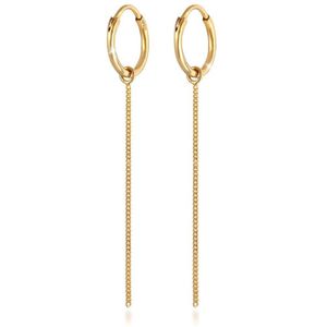 Elli Dames Oorbellen Dames Oorbellen Hangerketting Minimale Trend in 925 Sterling Zilver