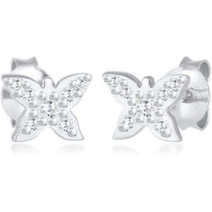 Elli - Kinder Schmetterling Zirkonia 925 Silber Ohrringe 1 ct Damen (39.99 € / 1 ct)