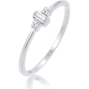 Elli PREMIUM Dames Ring Elli PREMIUM Ring Dames Solitaire Verloving Filigraan met Topaas in 925 sterling zilver verguld