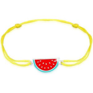 Elli - Kinder Melone Bunt Nylon Sommer 925 Silber Armbänder & Armreife 1 ct Damen (34.99 € / 1 ct)