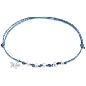 Elli Dames Armband Dames Zeesterren Ballen Zomertrend verstelbaar in 925 Sterling Zilver Verguld