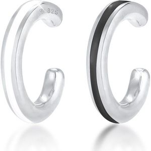 Elli - Buntes Emaille Earcuff 2er Set 925 Silber Ohrringe 1 ct Damen (42.49 € / 1 ct)