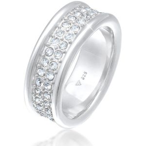 Elli PREMIUM - Bandring Kristall Elegant 925 Silber Ringe 1 ct Damen (67.99 € / 1 ct)