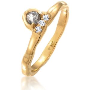 Elli PREMIUM - Elli PREMIUM Ring Turmalin Quarz Topas Organic 925 Silber vergoldet Ringe 1 ct Damen (59.99 € / 1 ct)
