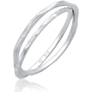 Elli Dames Ring Dames Vintage Look Gewikkeld in 925 Sterling Zilver