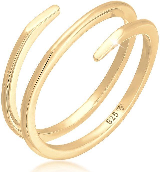 Elli - Wickelring Twist Fein 925 Silber Ringe 1 ct Damen (69.99 € / 1 ct)