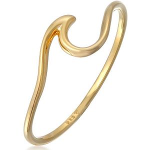 Elli PREMIUM - Wellen Wave Strand Maritim 585 Gelbgold Ringe 1 ct Damen (199.99 € / 1 ct)