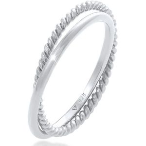 Elli Dames Ring Dames Wikkel Klassiek Filigraan Gedraaid Trend in 925 Sterling Zilver