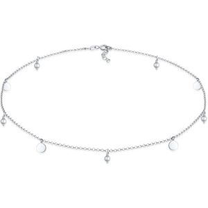 Elli - Choker Kugel Plättchen Boho Style 925 Silber Ketten 1 ct Damen (49.99 € / 1 ct)