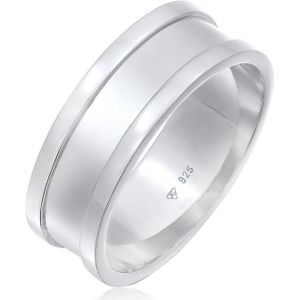 KUZZOI - Bandring Breit Oxidiert Casual 925 Silber Herrenschmuck 1 ct Herren (79.99 € / 1 ct)