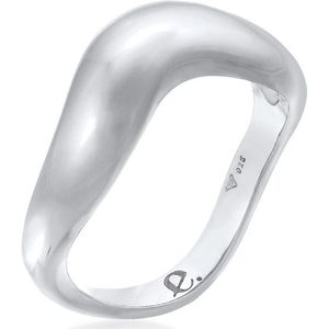 Elli PREMIUM - Elli PREMIUM Ring Organic Wellen Trend 925 Silber Ringe 1 ct Damen (59.99 € / 1 ct)