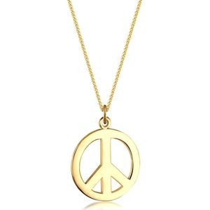 Elli - Boho Peace Zeichen 925 Sterling Silber Ketten 1 ct Damen (59.49 € / 1 ct)