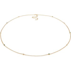 Elli Dames Sieradenboxen Dames taille ketting met kristal in 925 sterling zilver