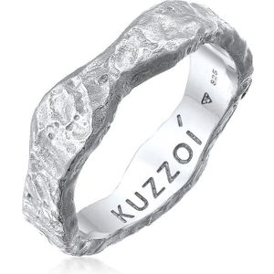 KUZZOI - Herren Bandring Organic Struktur 925 Silber Ringe 1 ct (59.99 € / 1 ct)