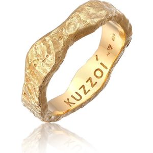 Kuzzoi - Herenring - Gehamerde Ring - 925 Sterling Zilver - Bandring