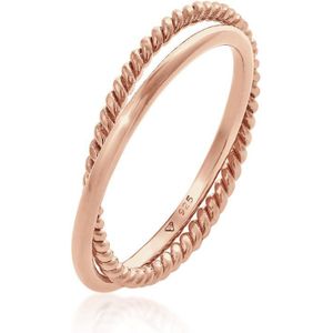 Elli Fingerring Wickelring Klassik Fein Gedreht 925 Silber