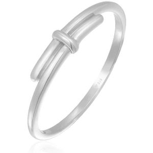 Elli Dames Ring Dames wikkel design gedraaid basis in 925 sterling zilver